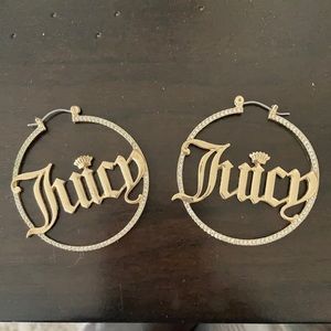 Juicy couture hoop earrings